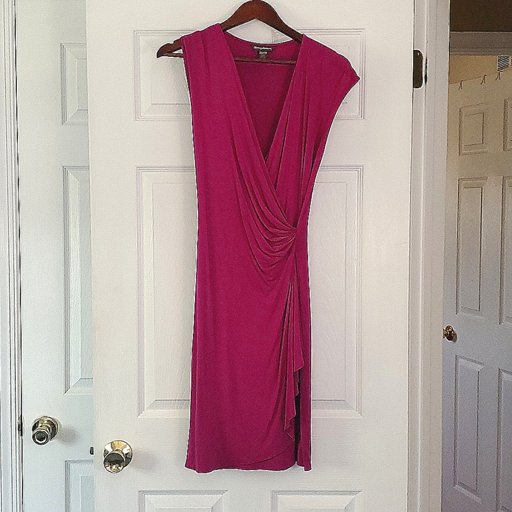 Womens Purple Sheath Dress Size XXS